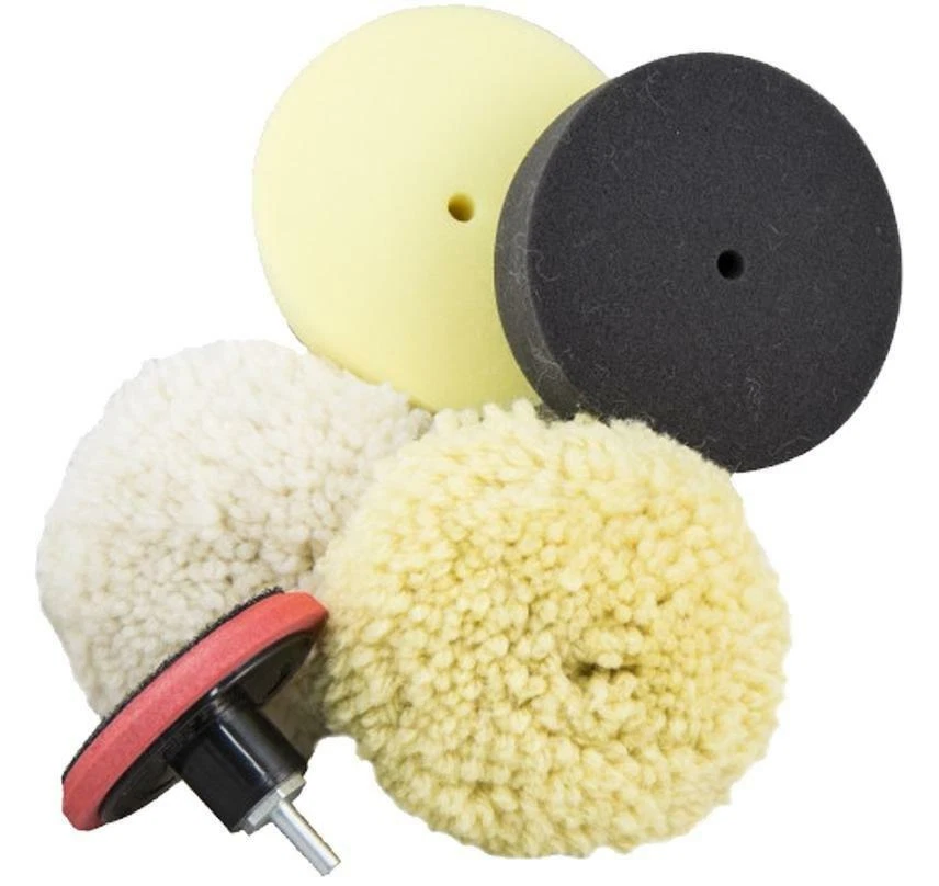 75mm 5 In 1 Polishing Kit for Drill Polish Machine Polisher Lambswool Buff Foam - image 1 of 1