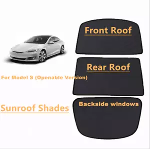 Actualización Ventana Vidrio Techo Parasol Parasol Ventana Sombra Techo Solar Red para Tesla Model S - Imagen 1 de 8
