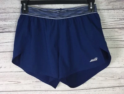 Avia Women's Athletic Shorts Size S (4-6) Blue Elastic Waist Running Yoga Lined - Изображение 1 из 4