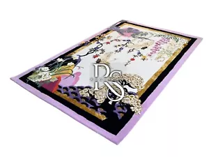 White Floral Wool And Silk Hand Tufted Rug Chinories Design Rug 8x10 9x12 10x14 - Picture 1 of 3