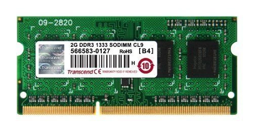 Transcend PC3-10666 2 GB SO-DIMM 1333 MHz DDR3 SDRAM Memory (TS256MSK64V3N) - Image 1 of 1