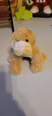 Webkinz Lil Kinz Yellow Furry Lioness 6" Plush #HS193 No Code - Image 1 of 4