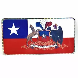 Coat Of Arms Of Chile Por La Razón O La Fuerza "By reason or force" Plastic Home - Picture 1 of 4