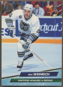 1992-93 Fleer Ultra #306 Eric Weinrich Hartford Whalers