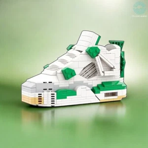 Air Jordan 4 "Verde Pino" Zapatilla Ladrillos Zapatilla 3D Juguetes de Construcción - Imagen 1 de 10