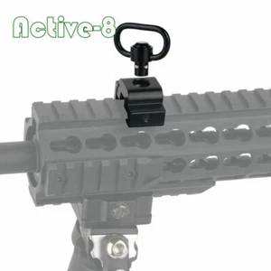 1.25'' Sling Swivel Heavy Duty Quick Detach Push Button Fit 1913 Picatinny Rail - Picture 1 of 7