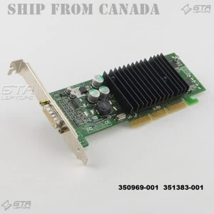 Nvidia Quadro4 280XGL 64MB DNS-59 AGP Video Card 350969-001 351383-001 - Imagen 1 de 4