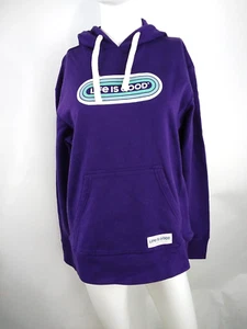 Life is Good Women Simply True Fleece Hoodie LIG Pill Deep Purple Medium 65344 - Picture 1 of 11