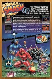 1991 Smash TV NES Nintendo Vintage Print Ad/Poster Authentic Retro Game Art Rare
