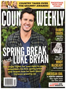 Country Weekly Magazine March 11 2013 Luke Bryan Mindy McCready Ashley Monroe - Picture 1 of 5