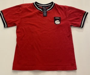 vtg Spring 2003 Y2K Boys Gap ringer shirt BASEBALL XS size 4 red - Picture 1 of 5