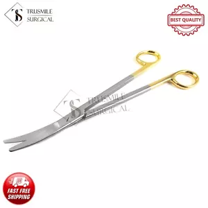 New Parametrium Scissors Curved Gold Handle 25 cm German Steel - Picture 1 of 6