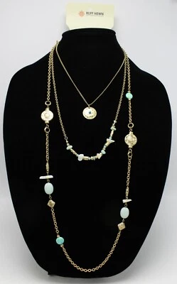 New Ruff Hewn Bohemian Style Multi Strand Necklace Nwt $44 Tags #N2571A - Image 1 of 2