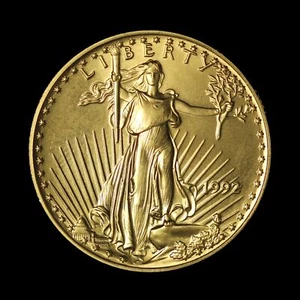 1992 American Gold Eagle $25 1/2ozt Business Strike - Free Shipping USA - Picture 1 of 3