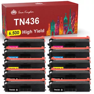 Paquete de 10 cartuchos de tóner de color negro TN436 TN433 para Brother HL-L8360CDW L8360CDW - Imagen 1 de 6