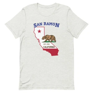 San Ramon California Home Town Pride Native City-State Souvenir Tee T-Shirt - Picture 1 of 15