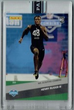 Henry Ruggs III 2020 Panini Instant #7 Green, #2/5 Made NFL Combine Rookie Card
