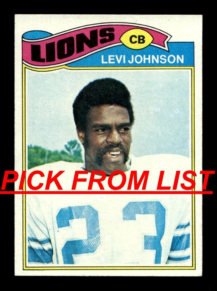 1977 Topps Football 2-264 EX/EX-MT Pick From List All PICTURED zz1 - Image 1 of 1