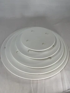 5 Tier Wedding Cake Separators Only RARE Plastic Coast Novelty 14, 12, 10, 8, 6 - Picture 1 of 2