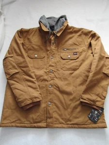 NWT Men's Dickies Cotton Canvas Work Jacket Hooded Shirt Size XXL Duck Coat 2XL - Picture 1 of 4