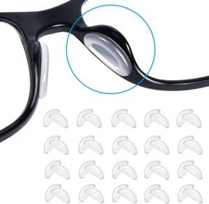Eyeglass Nose Pads,20 Pairs of Silicone Nose Pads for Glasses,Anti-Slip Soft Nos - Picture 1 of 12