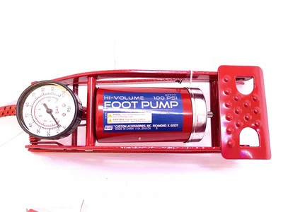 Bomba de pie HI-Volume 100 PSI coche bicicleta pelotas deportivas bomba maestra de aire con aguja Foto 1 de 4