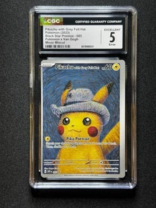 CGC 5.5 ERROR Pokemon Van Gogh Pikachu 085 ERRORE DI TAGLIO! - Foto 1 di 4