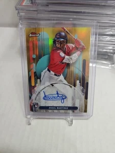 2025 Topps Finest Angel Martinez GOLD AUTO RC /50 Cleveland Guardians - Picture 1 of 2