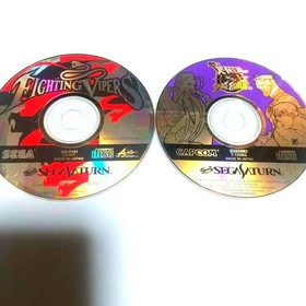Fighting Vipers & X-Men vs. Street Fighter Sega Saturn Game Disc Set of 2