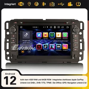 8-Kern Navi Android 14 GPS Autoradio Chevrolet Impala Buick Enclave GMC HUMMER - Imagen 1 de 24