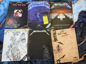 Metallica Guitar Tablature Original Book Lot Of 6 KEA Lightning Puppets - Picture 1 of 2
