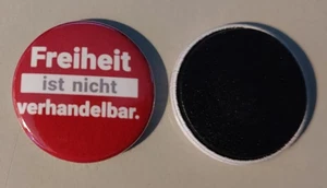 Freiheit ist nicht verhandelbar Kühlschrankmagnet Selbstbestimmung Anarcho Punk - Photo 1/1