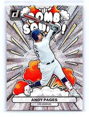 Andy Pages Los Angeles Dodgers 2023 Donruss #BS6 Bomb Squad Rapture - Image 1 of 2