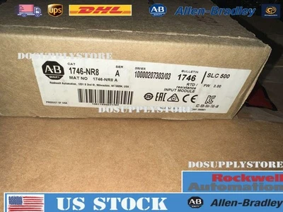 8-канальный модуль ввода RTD Allen Bradley 1746-NR8 2017 SLC 500 гарантия быстрая - Изображение 1 из 3