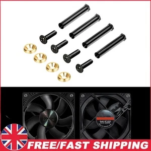 Cooling Fan Nut Screws Metal Computer Radiators Fan Screws Set for PC Case Fan - Afbeelding 1 van 10