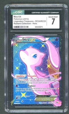 2013 Pokemon Legendary Treasures Radiant Collection RC24/RC25 Mew EX Holo CGC 7 - Image 1 of 2