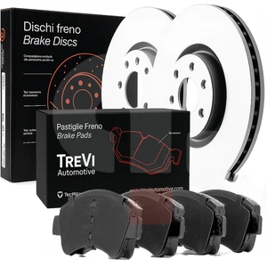 TreVi Bremsscheiben und Bremsbeläge vorne für DS DS3 Citroen DS3 Benzin und Diesel - Bild 1 von 12