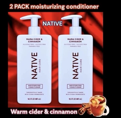 2pk NATIVE Warm cider & Cinnamon Moisturizing Conditioner 487ml/16.5oz Each - Image 1 of 4