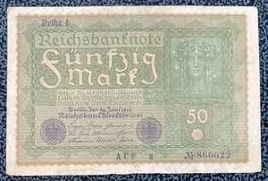 Germany, Reichsbanknote 50 Mark, Berlin, 1919, P-66 - Picture 1 of 2
