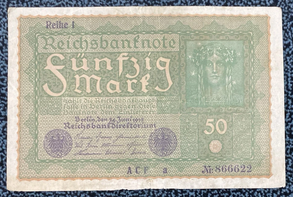 Germany, Reichsbanknote 50 Mark, Berlin, 1919, P-66 - Image 1 of 2