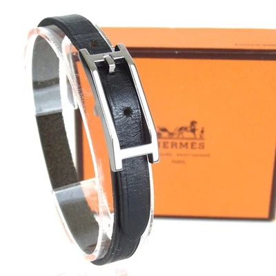 Pulseira de couro Hermès Api usada - Imagem 1 de 4