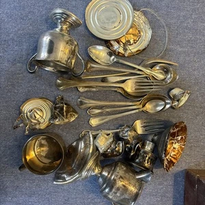 Lote de chatarra de plata de ley .925 de 632 gramos - Imagen 1 de 3