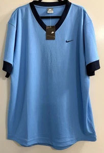 NEW Nike Men’s V-Neck Short Sleeve Light Blue Training T-Shirt Sz. 2XL - Picture 1 of 6