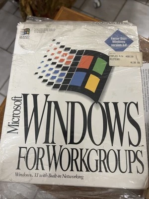 Microsoft Windows 3.1 Big Box 5.25” Floppy Disks Sealed - RARE - Image 1 of 2