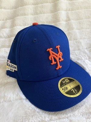 NY Mets New Era 59FIFTY 2022 MLB Post Season Onfield Hat 7 1/2 - Image 1 of 4