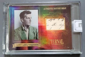 Ludwig Wittgenstein 2024 Eternal Bronze #/D 32/99 Cut Handwritten Letter Relic - Picture 1 of 6