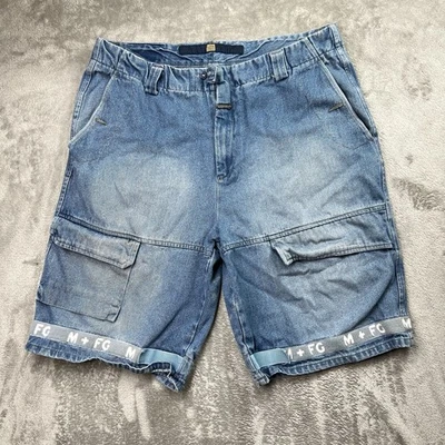 Marithe Francois Girbaud Le Jean De Shorts Men's 42 Cargo Denim Blue 100% Cotton - Image 1 of 4