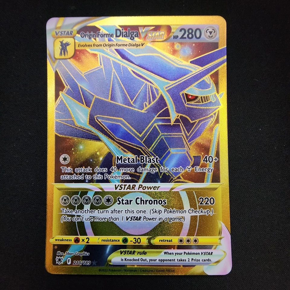 Pokemon Origin Forme Dialga VSTAR  (Secret) 210/189 Swsh10: Astral Radiance Holo - Image 1 of 2