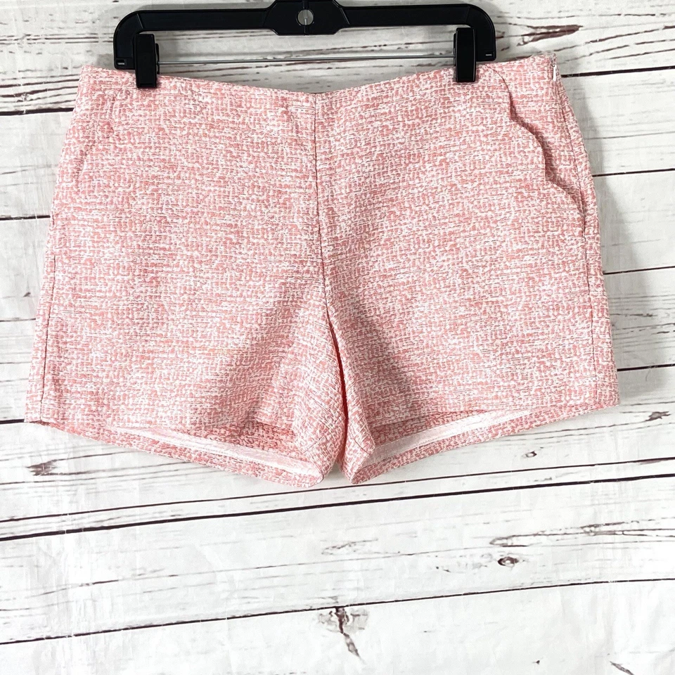 Pantalones Cortos Southern Tide Para Mujer 12 Conchas Rosa Kait Tweed Festoneado Foto 1 de 4