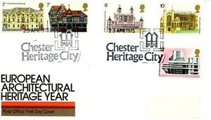 GB FDC 1975 Architecture. PO cover with Chester Heritage City pm. Cat £25 - Picture 1 of 1